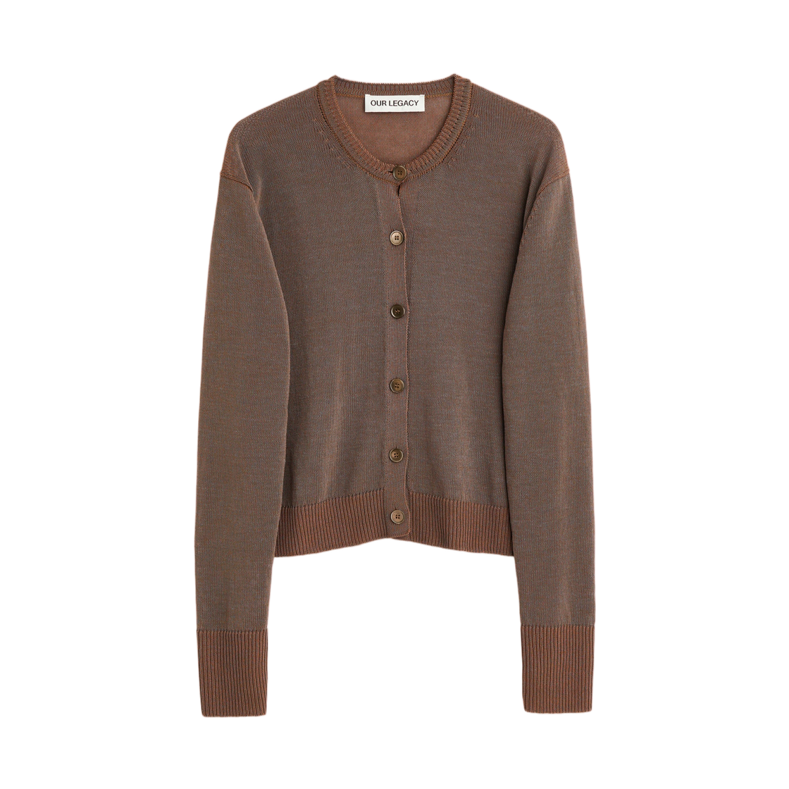 W2263MC (W) Our Legacy Micro Cardigan Cangiante Copper Tech Cotton
