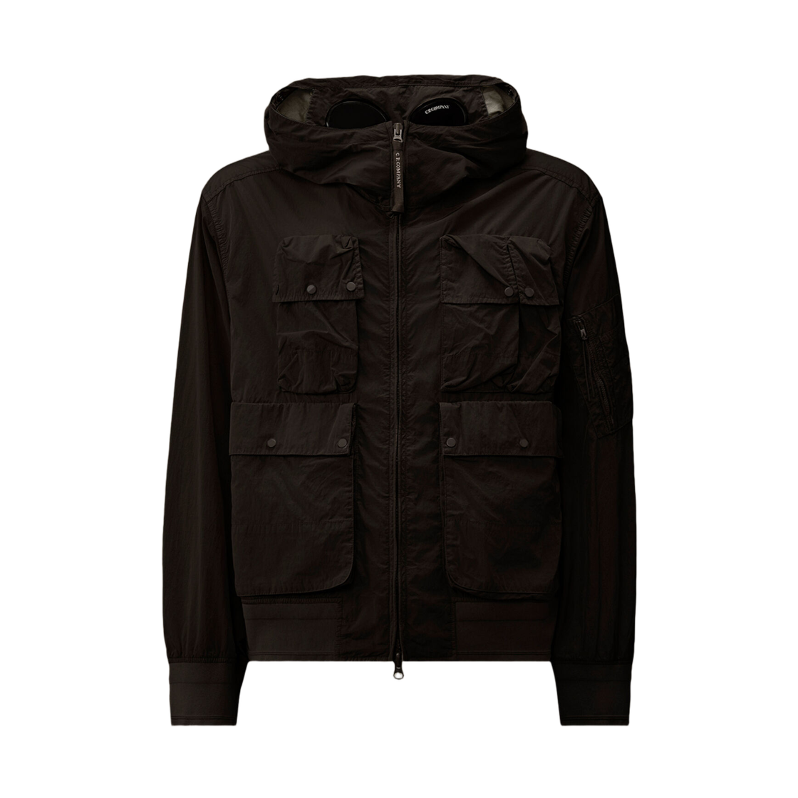 20CMOW005A005904D999 C.P. Company Chrome-R Goggle Jacket Black - 26SS