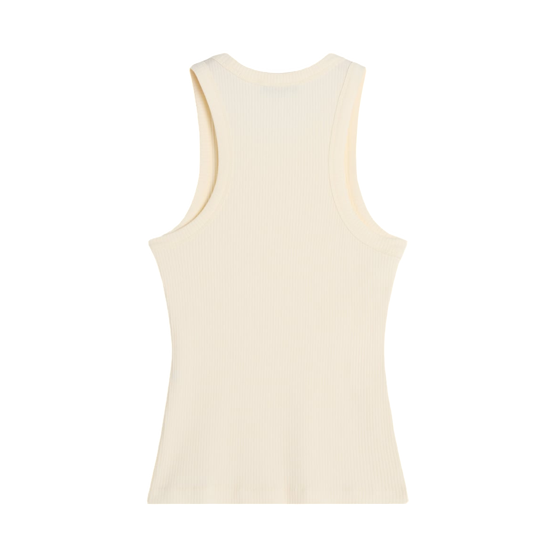 (W) 메종 키츠네 베이비 폭스 립드 탱크탑 퓨어 에크루((W) Maison Kitsune Baby Fox Ribbed Tank Top Pure Ecru) - 2