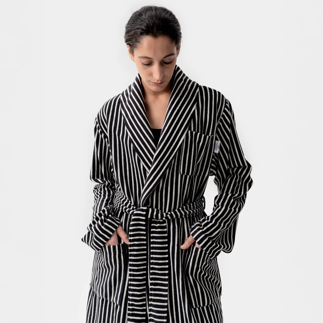 [3% 적립] 씨피티에스 콤피 테리 스트라이프 로브 차콜([3% 적립] CPTS COMFY TERRY STRIPE ROBE CHARCOAL) - 3