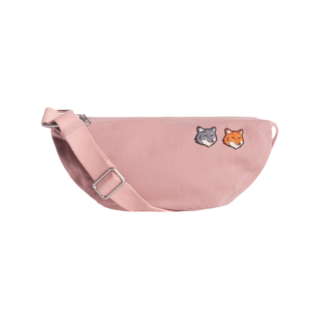 메종 키츠네 더블 폭스 헤드 페이디드 범백 페이디드 핑크 클레이(Maison Kitsune Double Fox Head Faded Bumbag Faded Pink Clay)