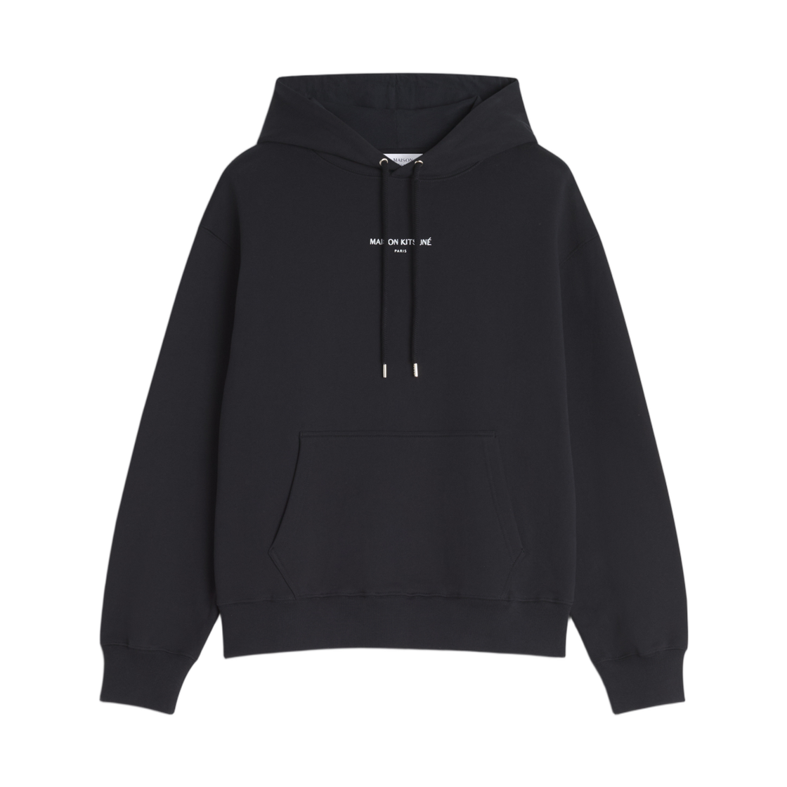 메종 키츠네 파리 컴포트 후드 블랙(Maison Kitsune Paris Comfort Hoodie Black)