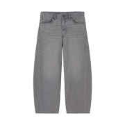 GU Barrel Leg Jeans Gray