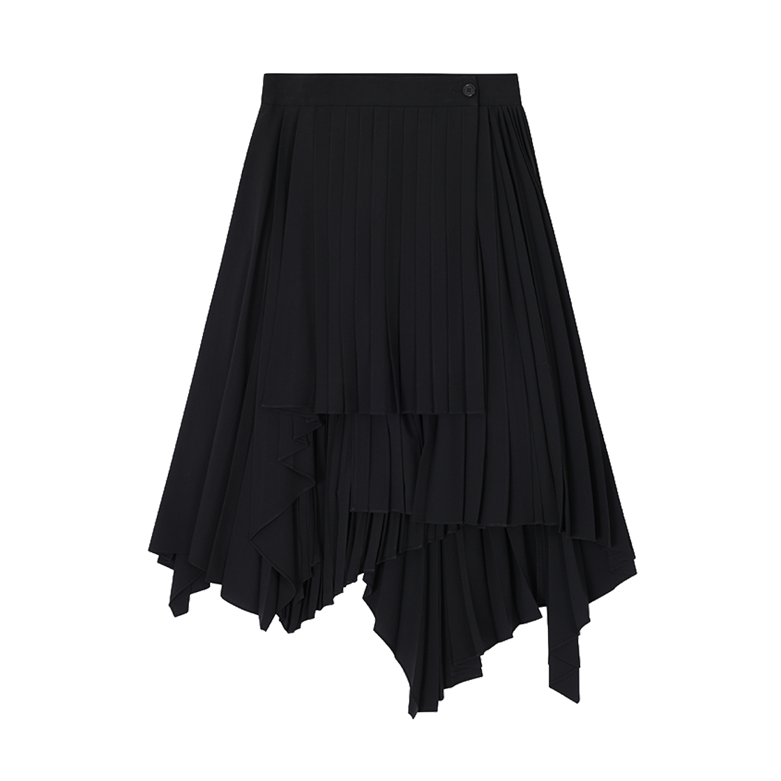 WH5SK509BK (W) SONGZIO Multi Pleats Layered Skirt Black