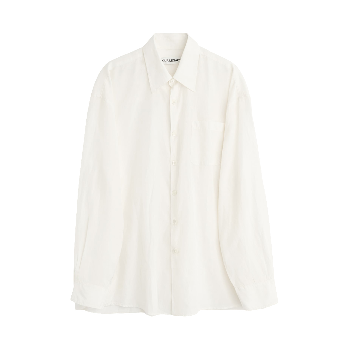 M2262BCW Our Legacy Borrowed Shirt Cloud White Silcot Weave