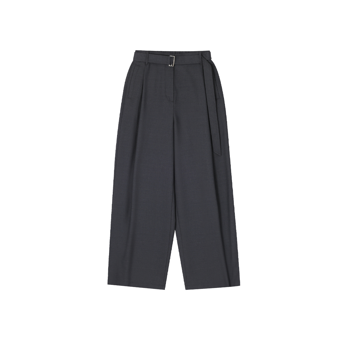 WH5PT516CH (W) SONGZIO Semi Wide Belted Pants Chacoal