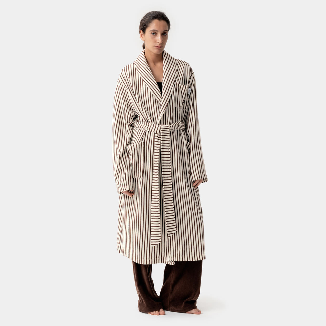 [3% 적립] 씨피티에스 콤피 테리 스트라이프 로브 브라운([3% 적립] CPTS COMFY TERRY STRIPE ROBE BROWN) - 2