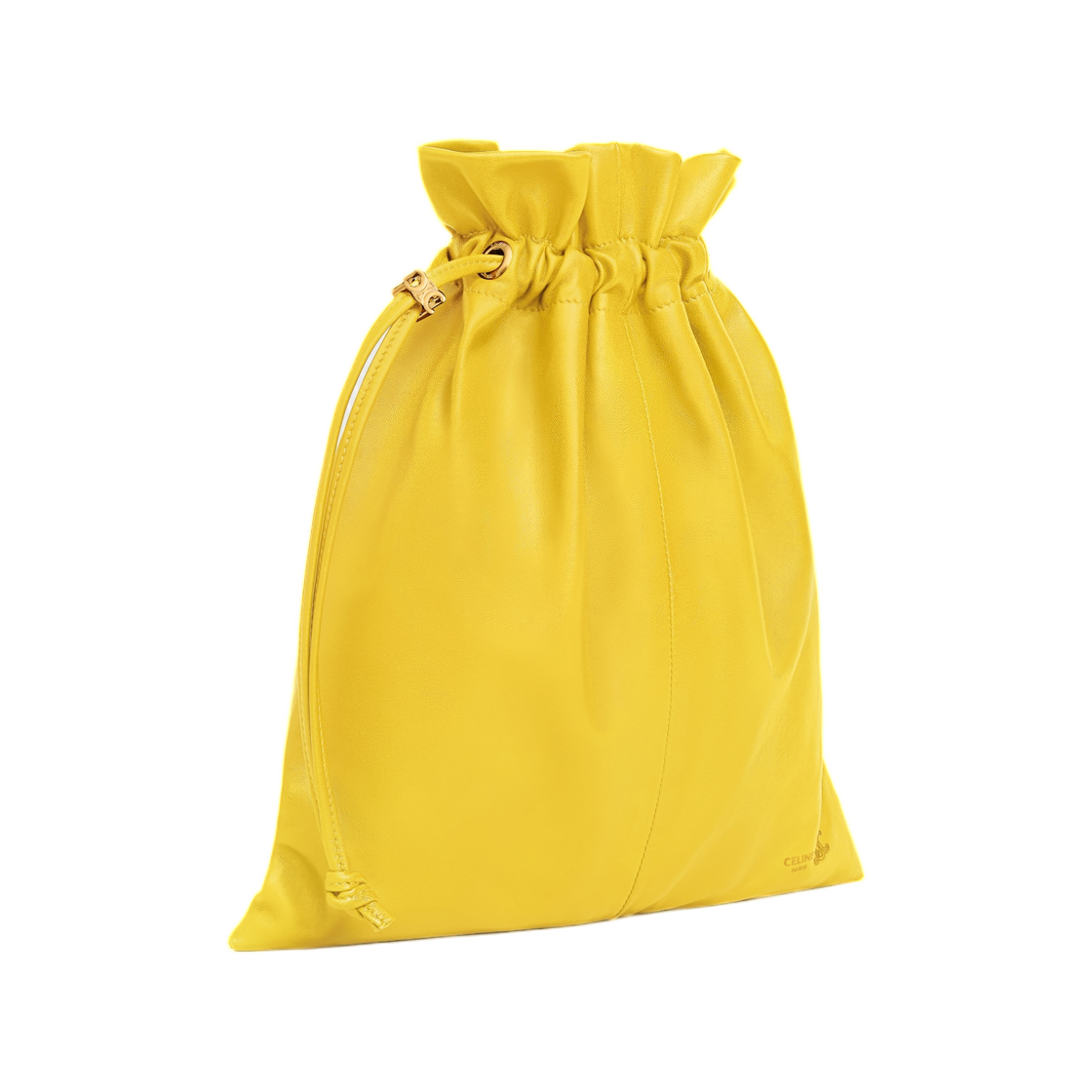 셀린느 스몰 크리스탈 파우치 램스킨 울트라 옐로우(Celine Small Crystal Pouch in Lambskin Ultra Yellow) - 2