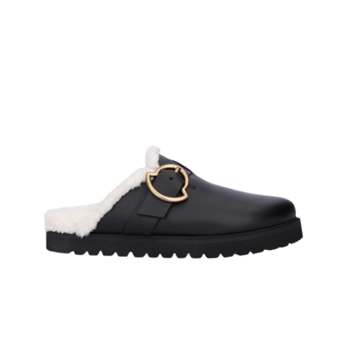 I2-09B-4M00110-M3596-999 (W) Moncler Bell Mules Black - 23FW