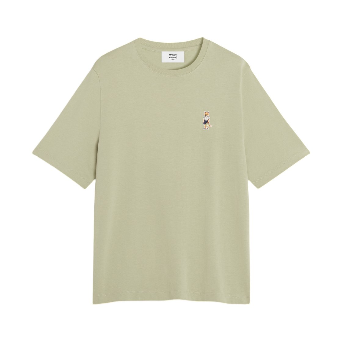 QW00114KJ0119-0451 (W) Maison Kitsune Dressed Fox Comfort T-Shirt Dusty Green