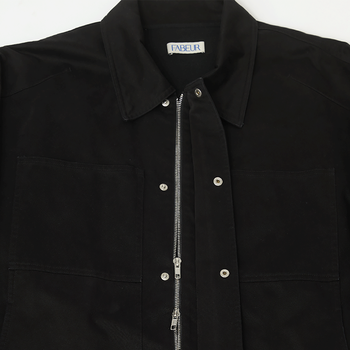 파버 코튼 워크 자켓 블랙(FABEUR Cotton Work Jacket Black) - 4