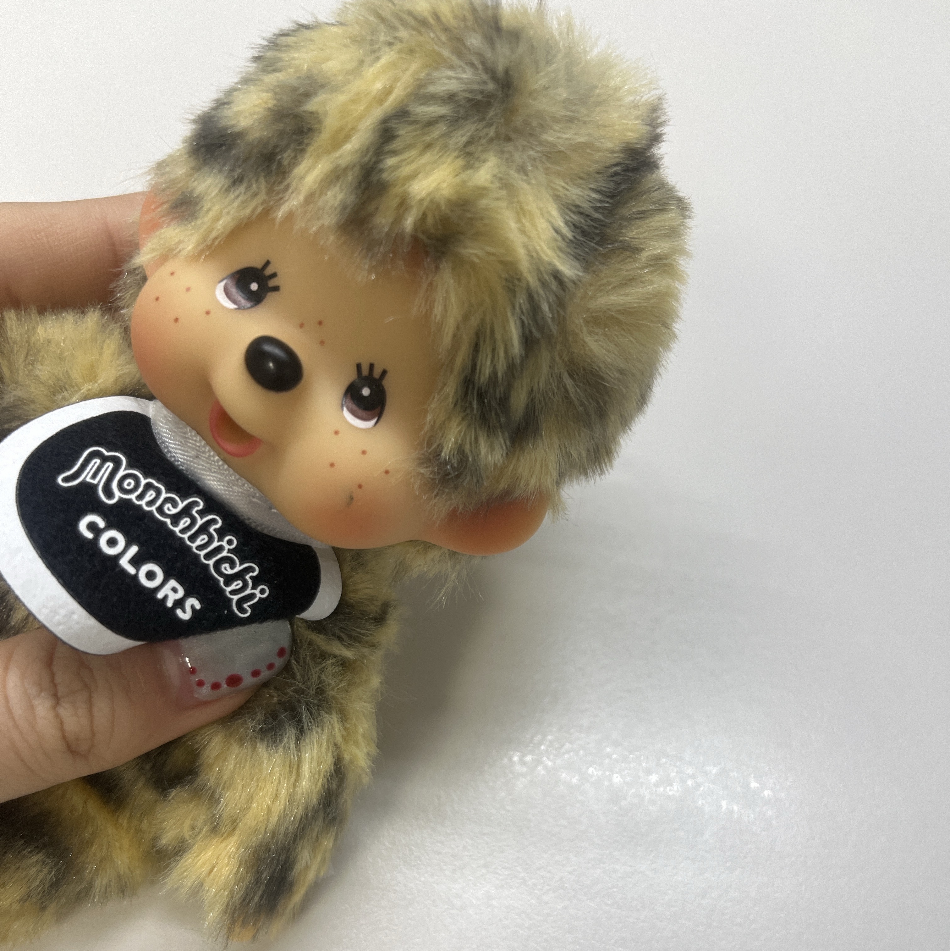 Monchhichi Colors Keychain Leopard Print 착용 스타일