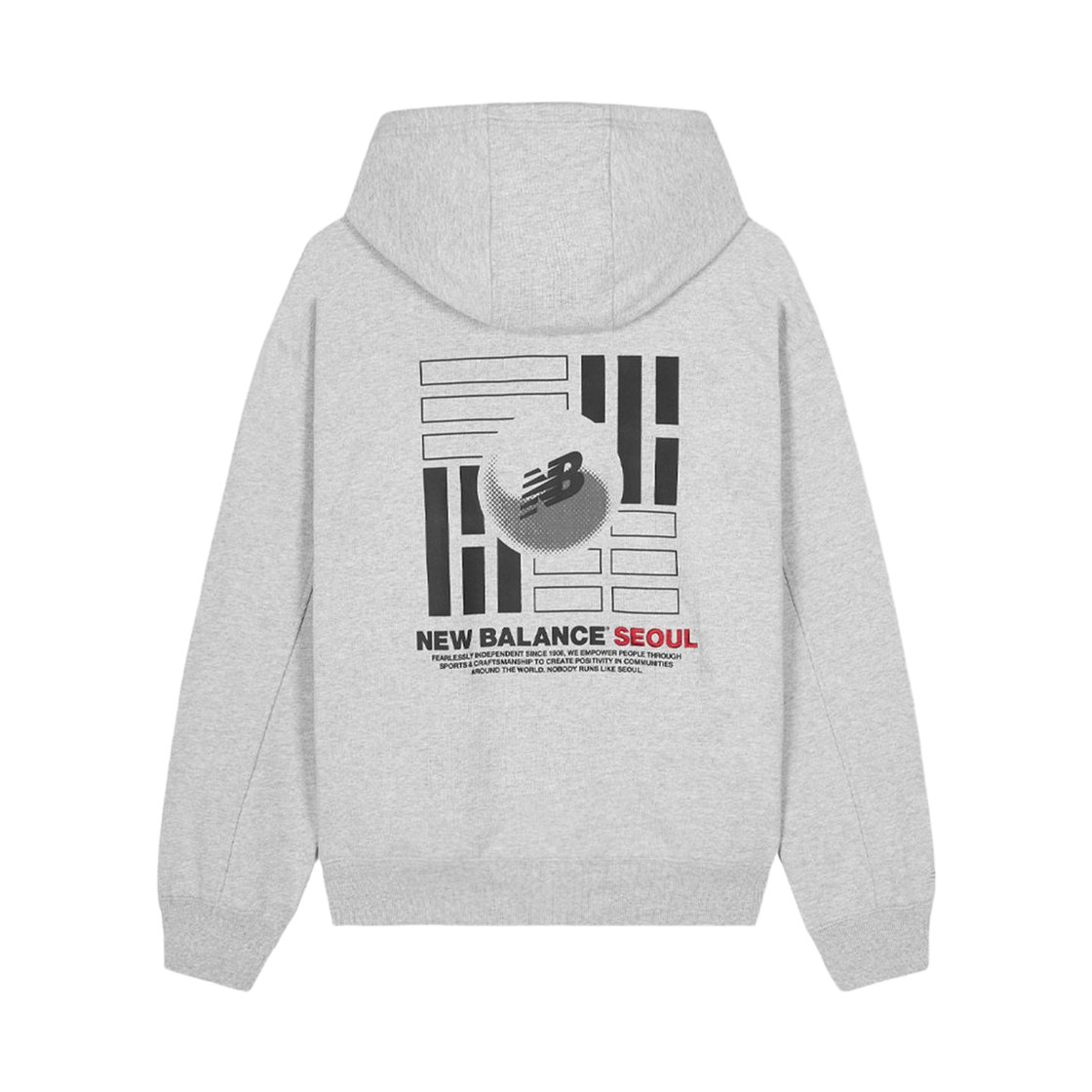 뉴발란스 건곤감리 익스클루시브 후드 멜란지 그레이(New Balance Geongongamri Exclusive Hoodie Melange Grey) - 1