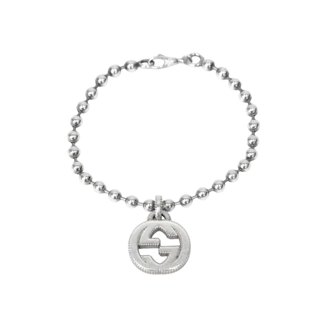 구찌 925 실버 인터로킹 팔찌 C-B46732(Gucci 925 Silver Interlocking Bracelet C-B46732)