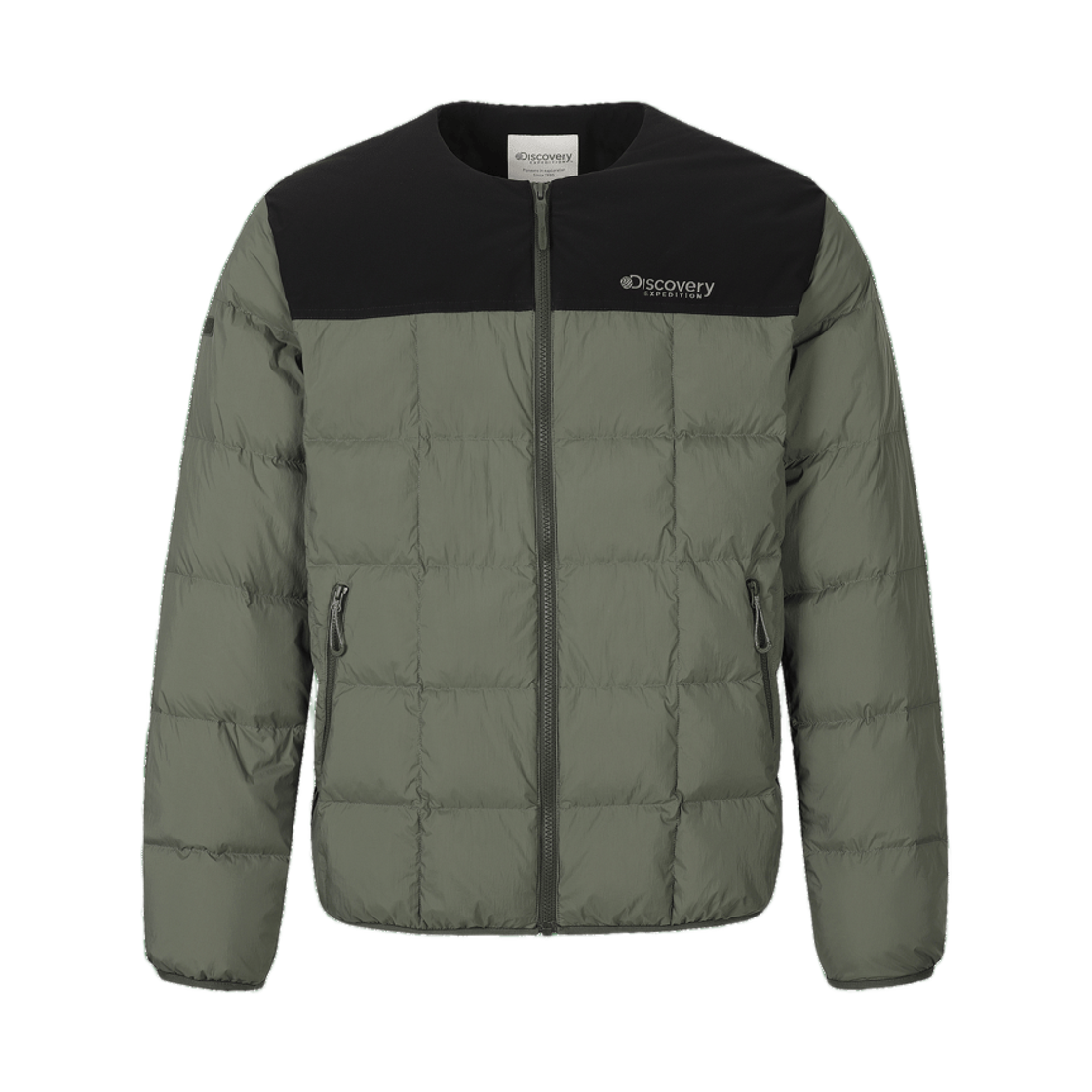 디스커버리 익스페디션 퀼팅 다운 라이트웨이트 패딩 카키(Discovery Expedition Quilting Down Lightweight Padding Khaki)