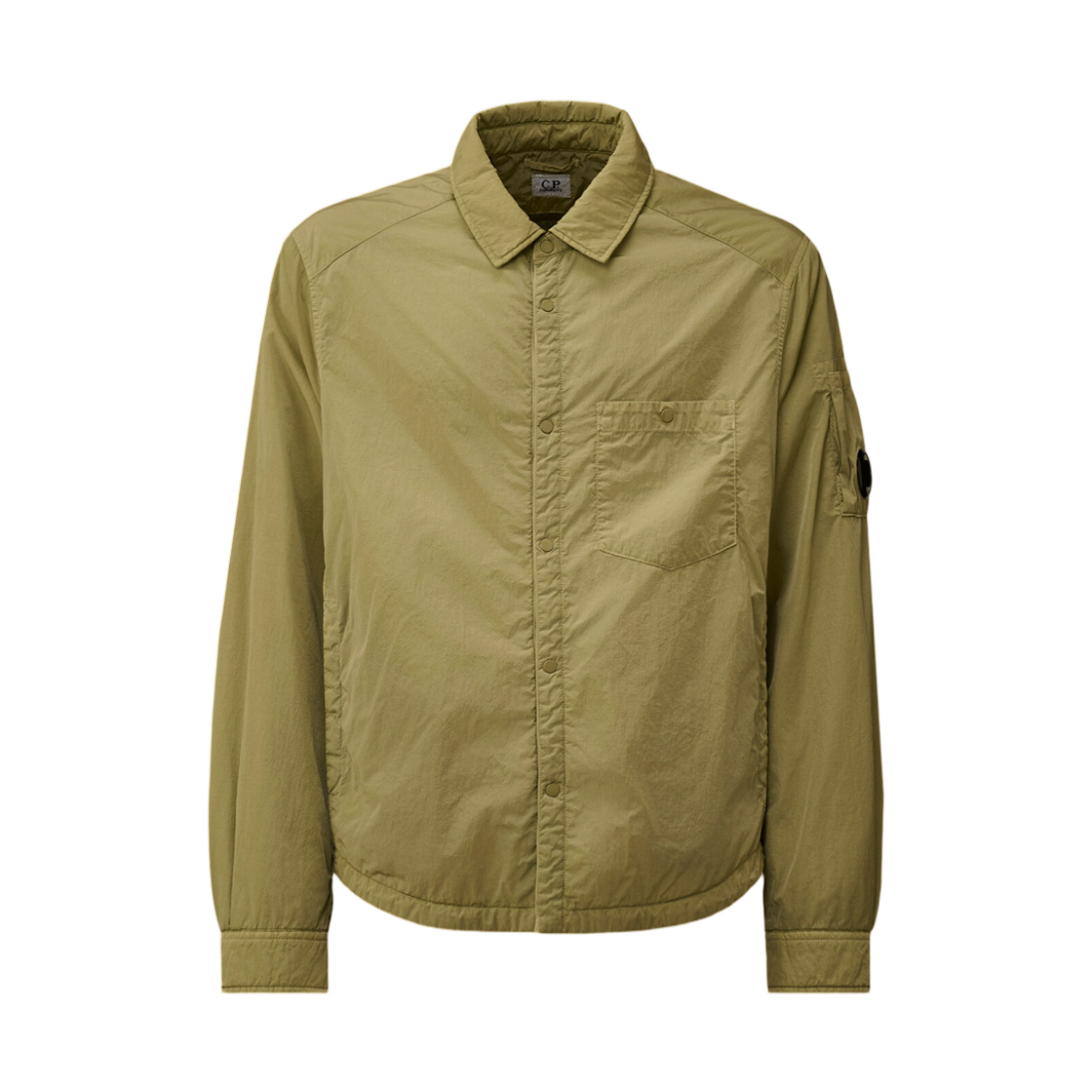 20CMOS056A005904G610 C.P. Company Chrome-R Padded Lens Overshirt Moss Gray Green - 26SS