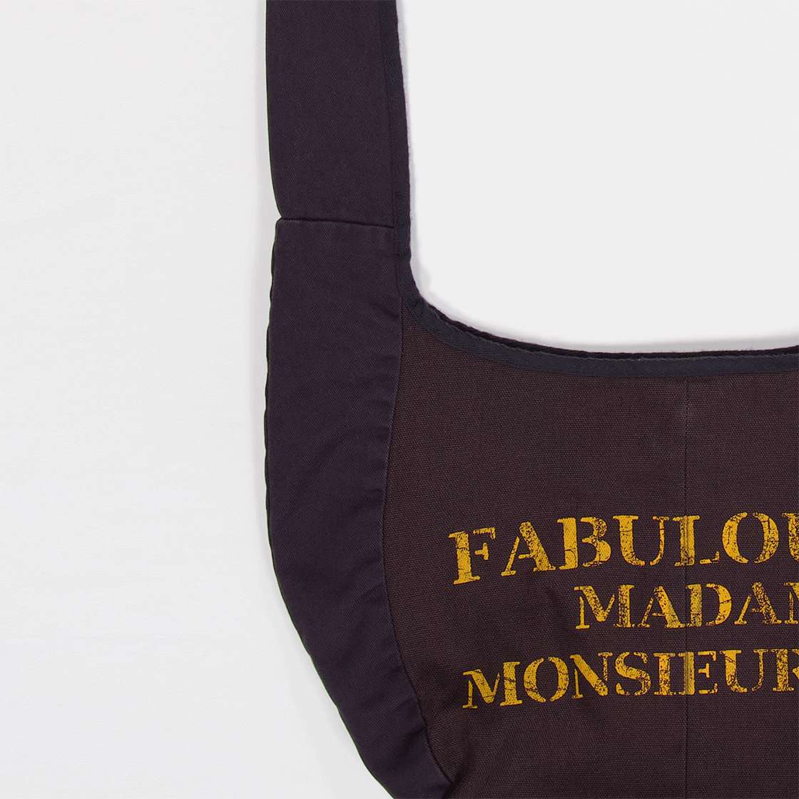 파버 벨로 백 프린팅 차콜 브라운(FABEUR Vélo Bag Printing Charcoal Brown) - 4