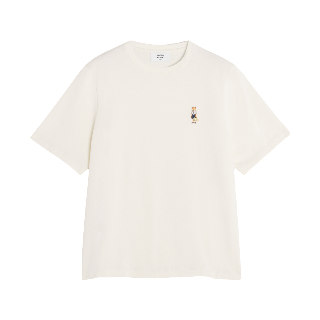 QW00114KJ0119-0443 (W) Maison Kitsune Dressed Fox Comfort T-Shirt Dove