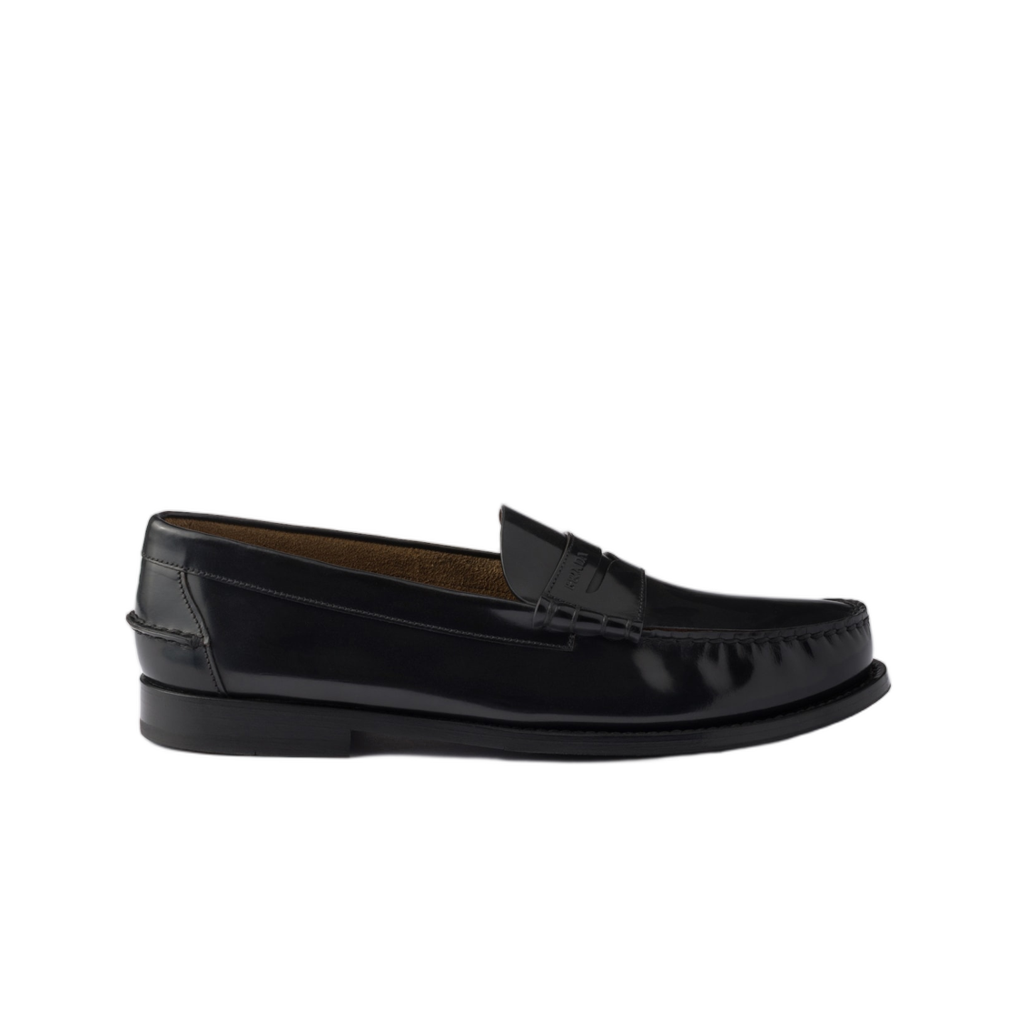 프라다 브러쉬드 레더 로퍼 블랙(Prada Brushed Leather Loafers Black) - 1
