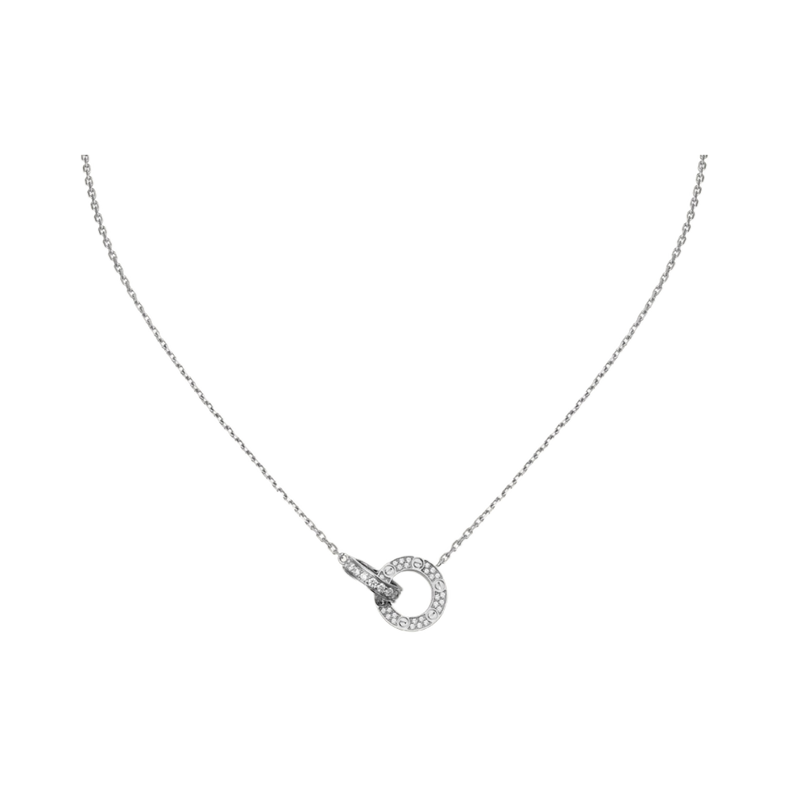 까르띠에 러브 펜던트 파베 화이트 골드(Cartier Love Pendant Paved White Gold) - 1