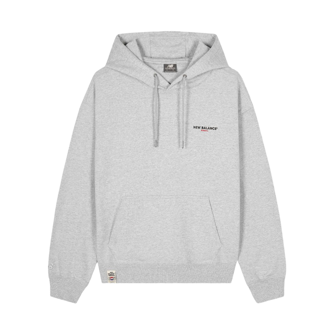 뉴발란스 건곤감리 익스클루시브 후드 멜란지 그레이(New Balance Geongongamri Exclusive Hoodie Melange Grey) - 2