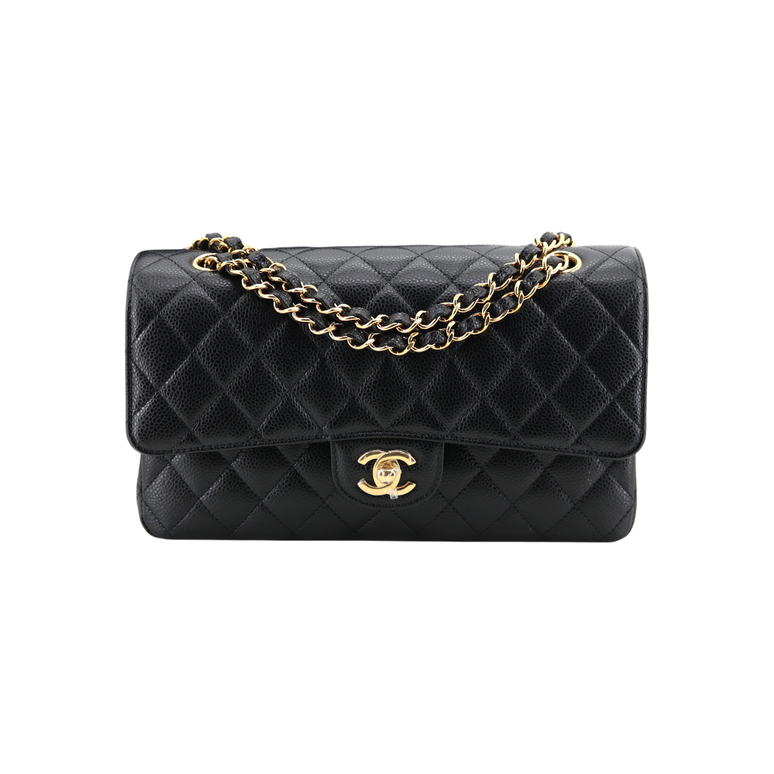 ITAH9U4REJ7V Chanel Classic Medium Caviar Gold Hardware Wallet