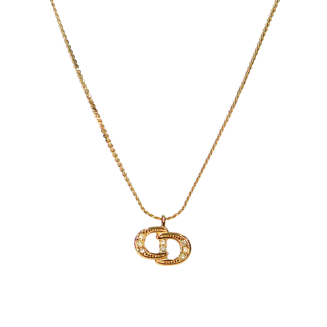 ITWUKM3CD6TS Dior Cubic CD Gold Necklace A-B45480
