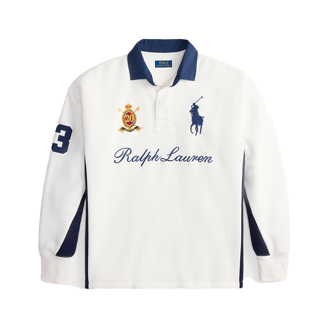 KM6ATSLRL44WT Polo Ralph Lauren Big Pony 20th Anniversary Sweatshirt White - 26SS