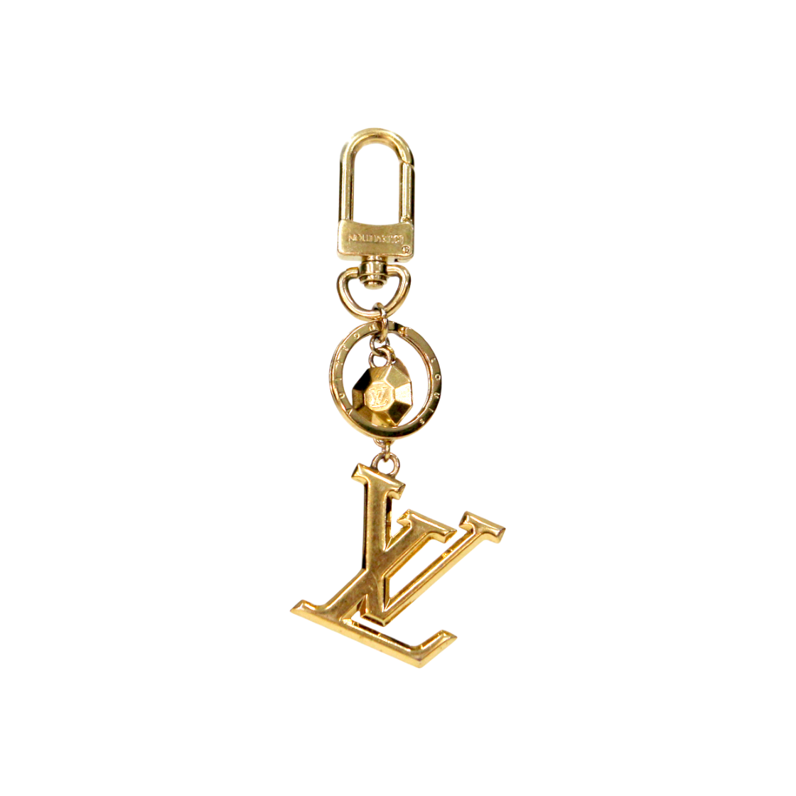 ITKLJE8KP2R3 Louis Vuitton LV Gold Keyring Bag Charm C-B46835