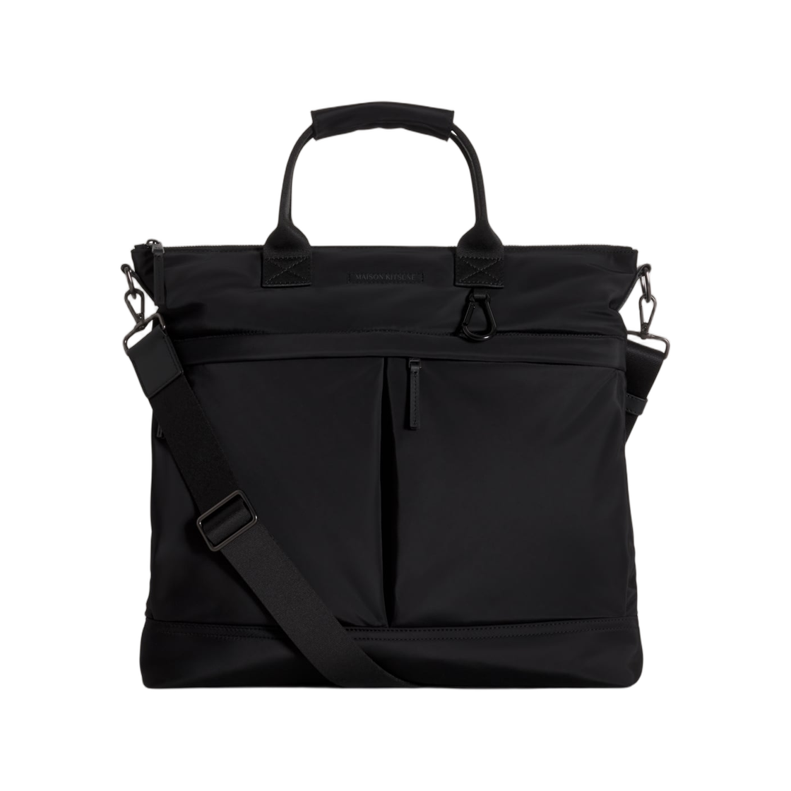 메종 키츠네 나일론 토트 블랙(Maison Kitsune Nylon Tote Black)