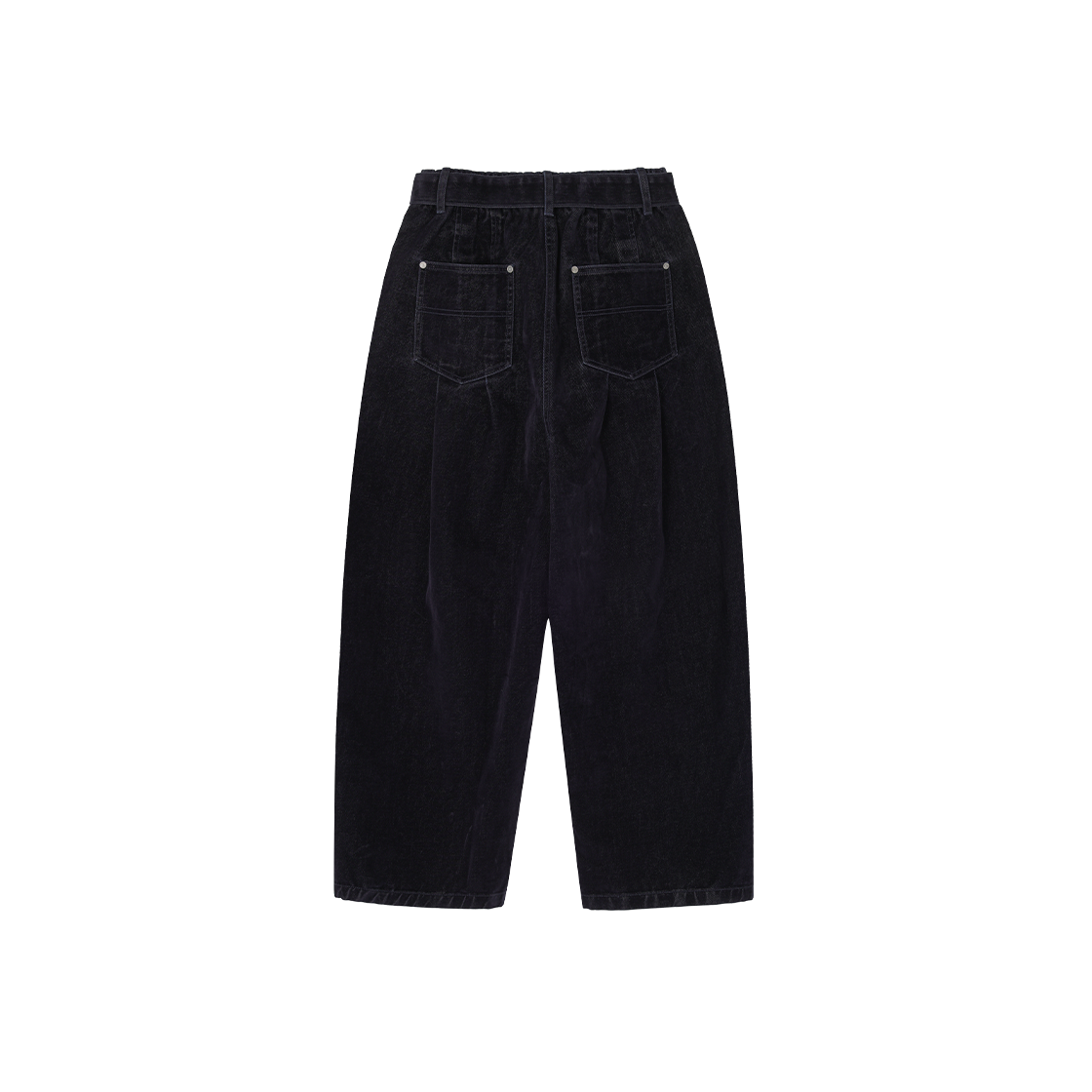 (W) 송지오 커브드 벨벳 데님 팬츠 네이비((W) SONGZIO Curved Velvet Denim Pants Navy) - 2