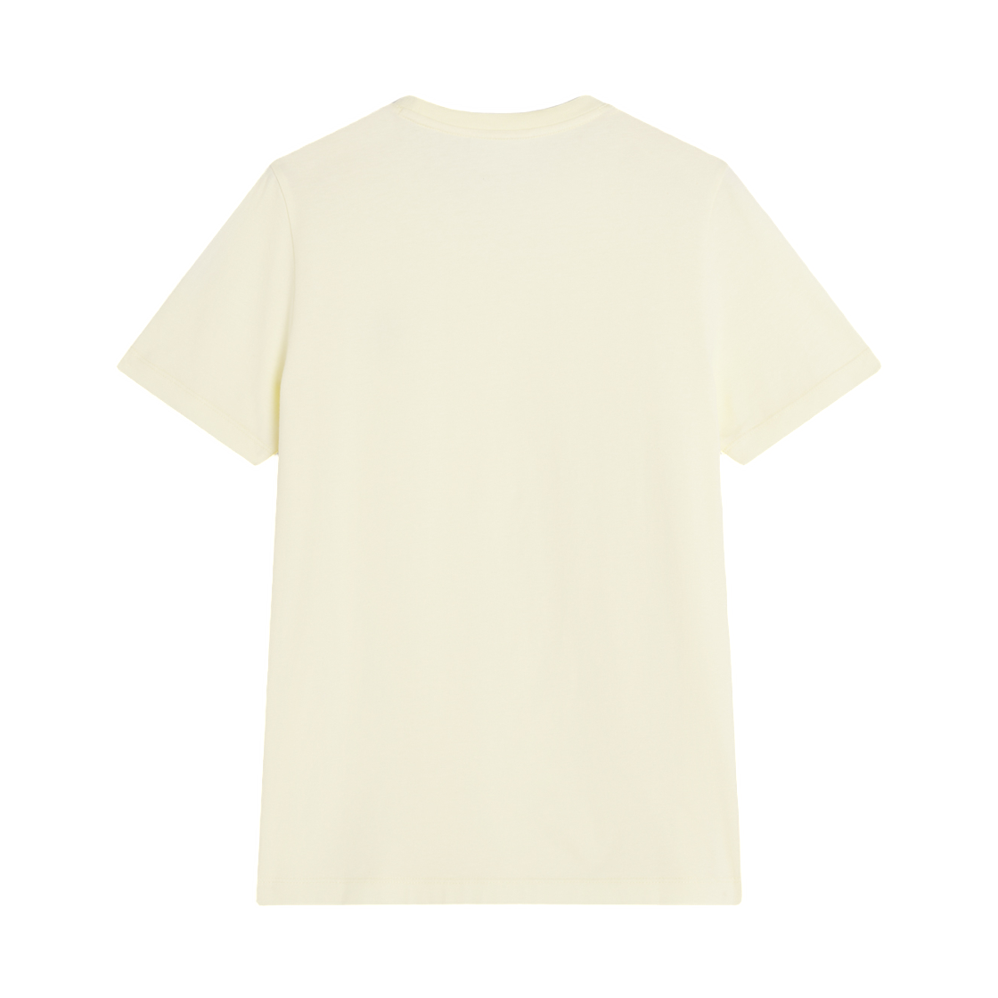 (W) 메종 키츠네 폭스 헤드 레귤러 티셔츠 파스텔 옐로우((W) Maison Kitsune Fox Head Regular T-Shirt Pastel Yellow) - 2