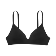 (W) Victoria's Secret Lightly Lined Smooth Wireless Bra Black