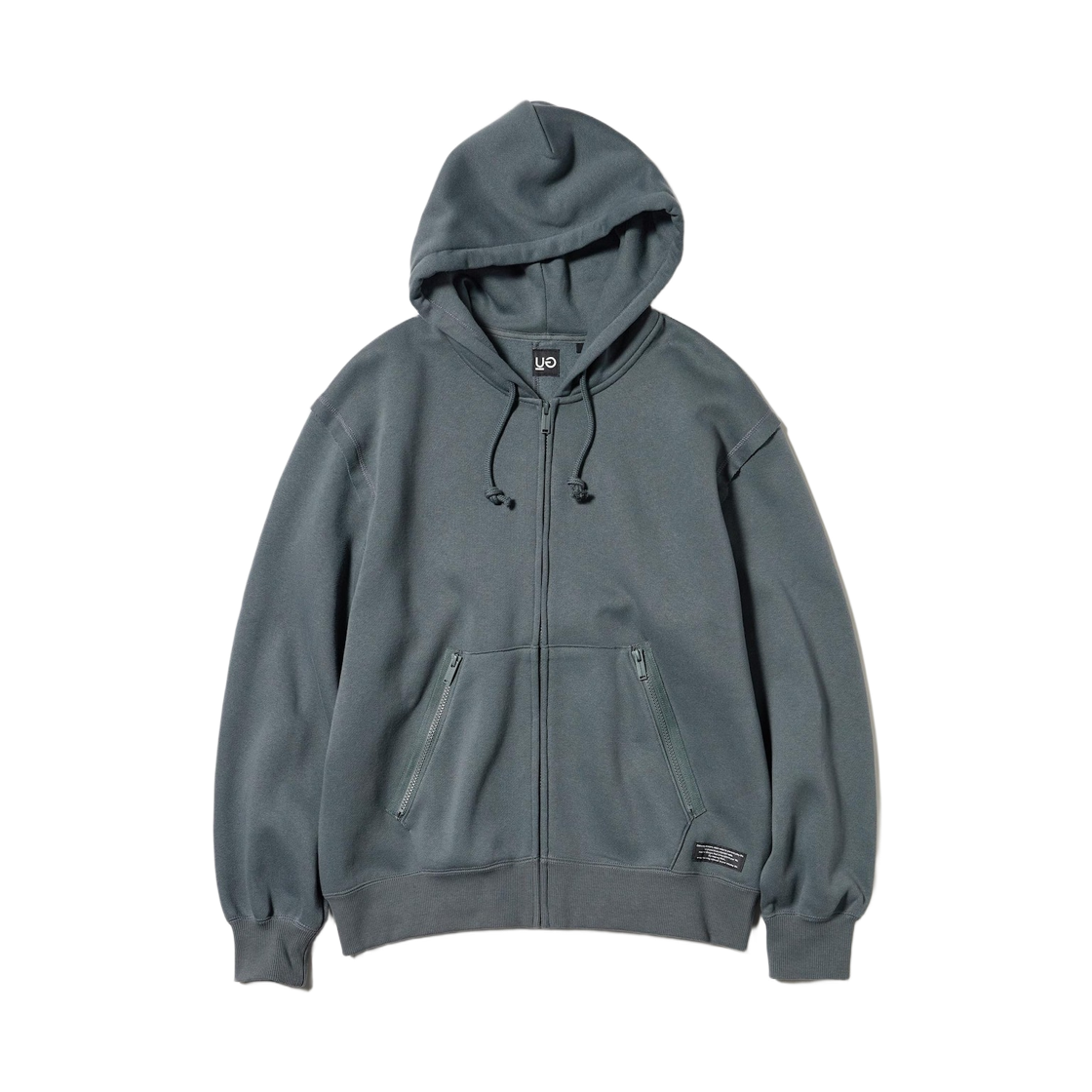 358509-58 GU x Undercover Heavyweight Sweat Full Zip Hoodie Dark Green
