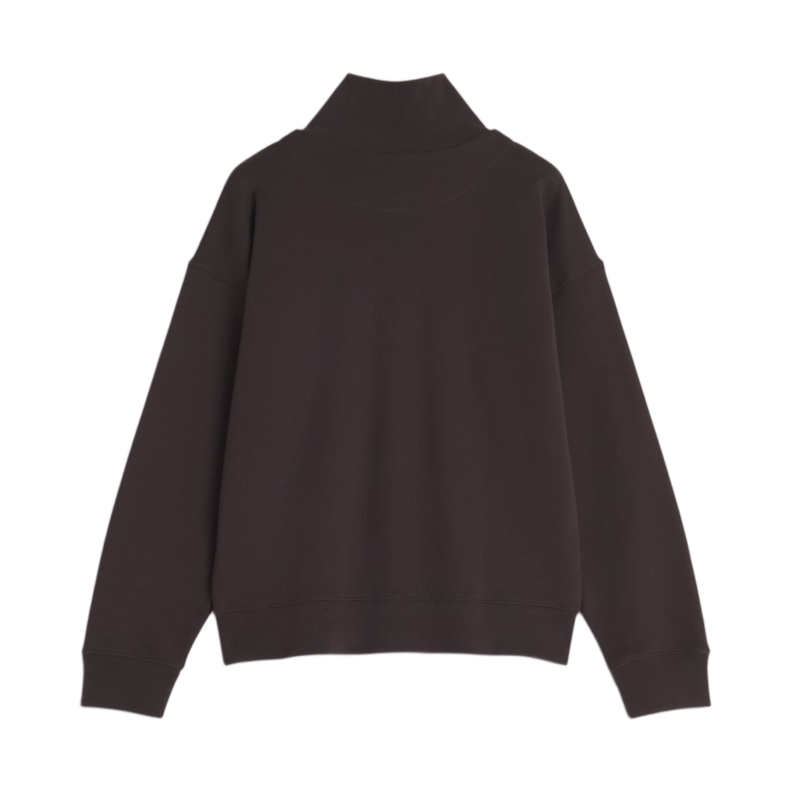 (W) 메종 키츠네 베이비 폭스 하프 집 스웨트셔츠 가나슈((W) Maison Kitsune Baby Fox Half Zip Sweatshirt Ganache) - 2