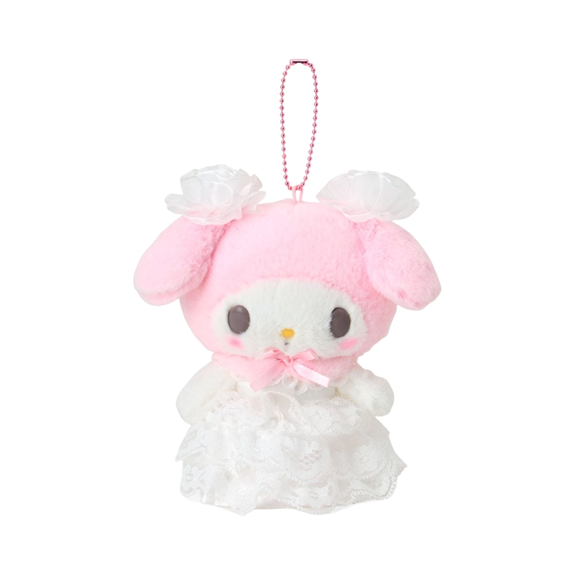 산리오 레이디 마이 멜로디 마스코트 홀더 화이트(Sanrio Lady My Melody Mascot Holder White) - 1