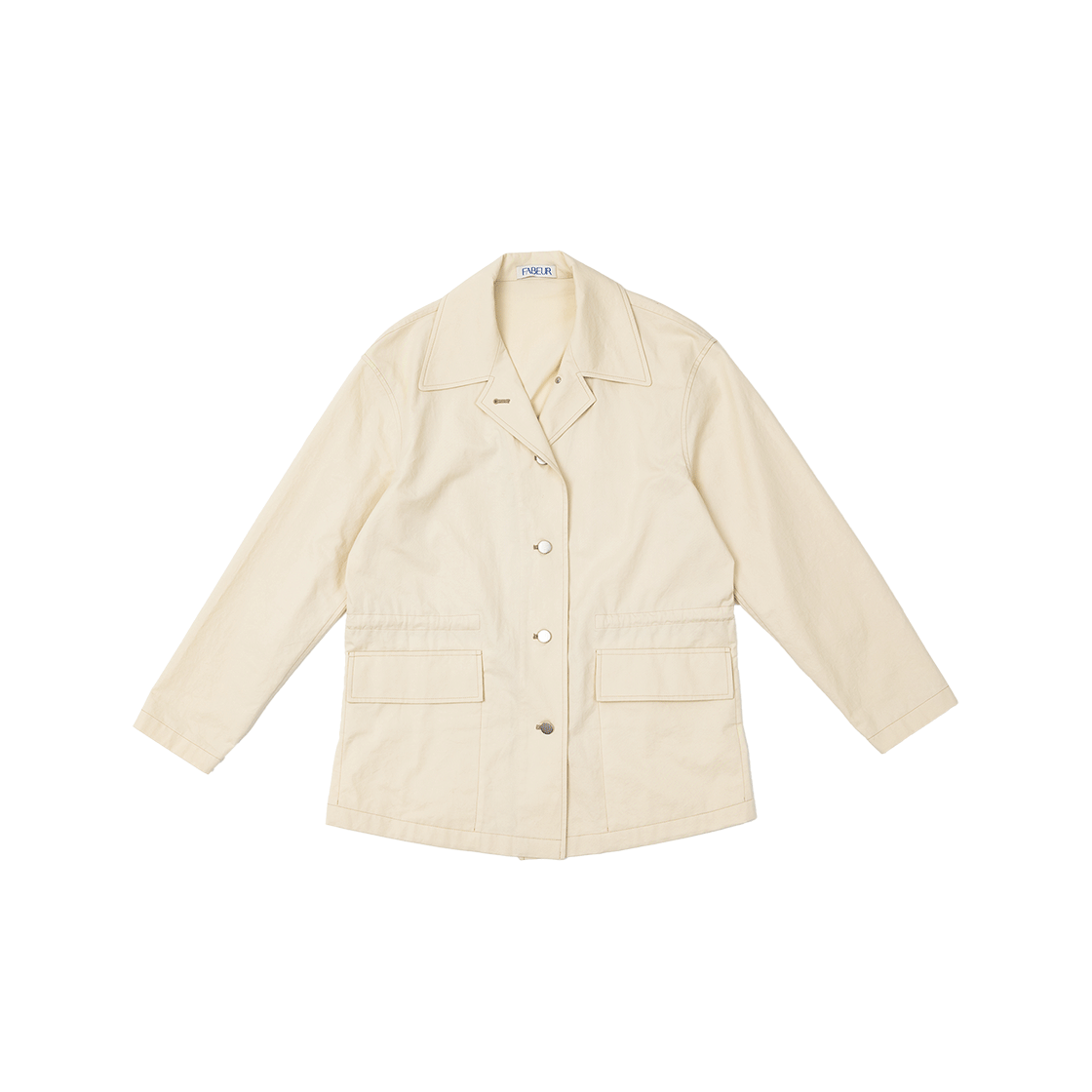 fab-24cswjk01 FABEUR Cotton Work Jacket Cream