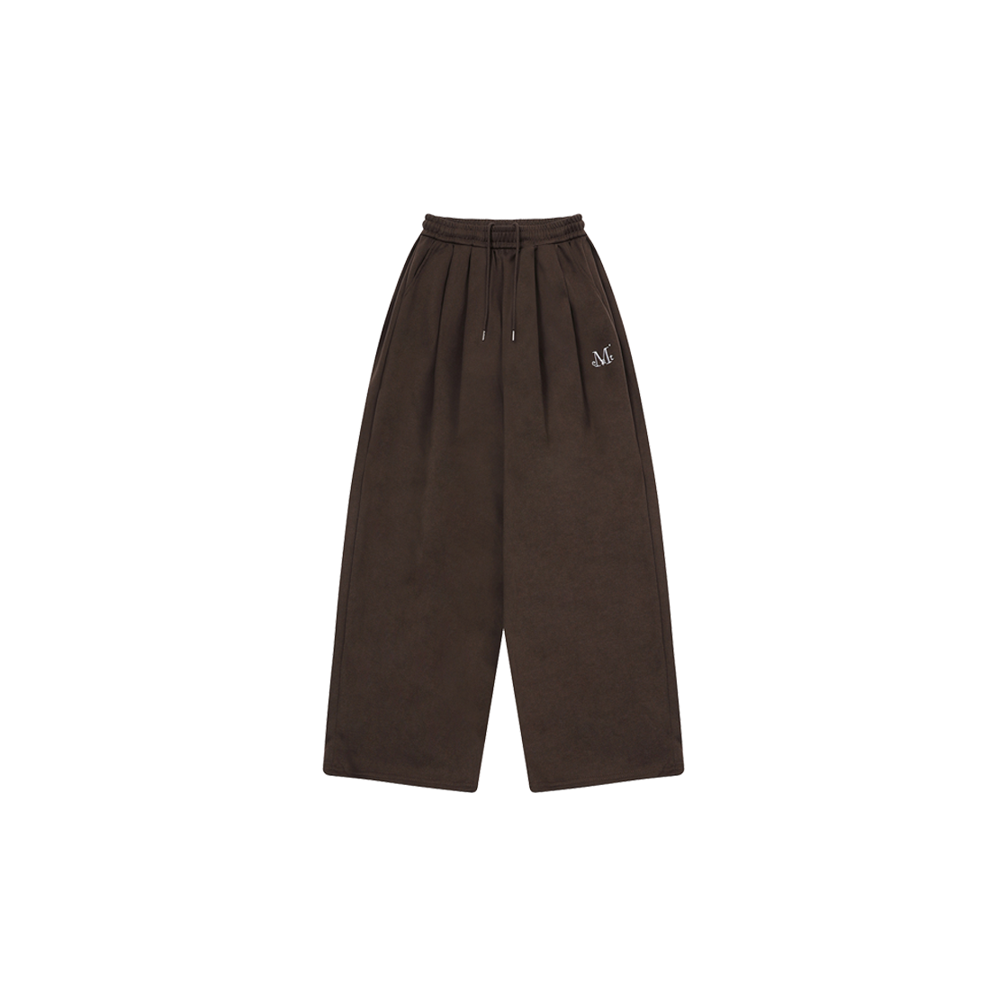 P0000BID MUCENT Siwood Six Pintuck Wide Sweat Pants Unisex (4Color) Brown
