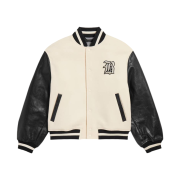 Balenciaga x NBA Collaboration Varsity Jacket Ivory