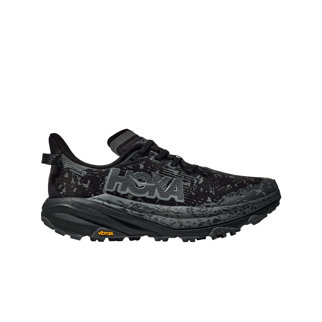 1155771-BCKT (W) Hoka Speedgoat 6 GTX Black Outer Orbit - Wide