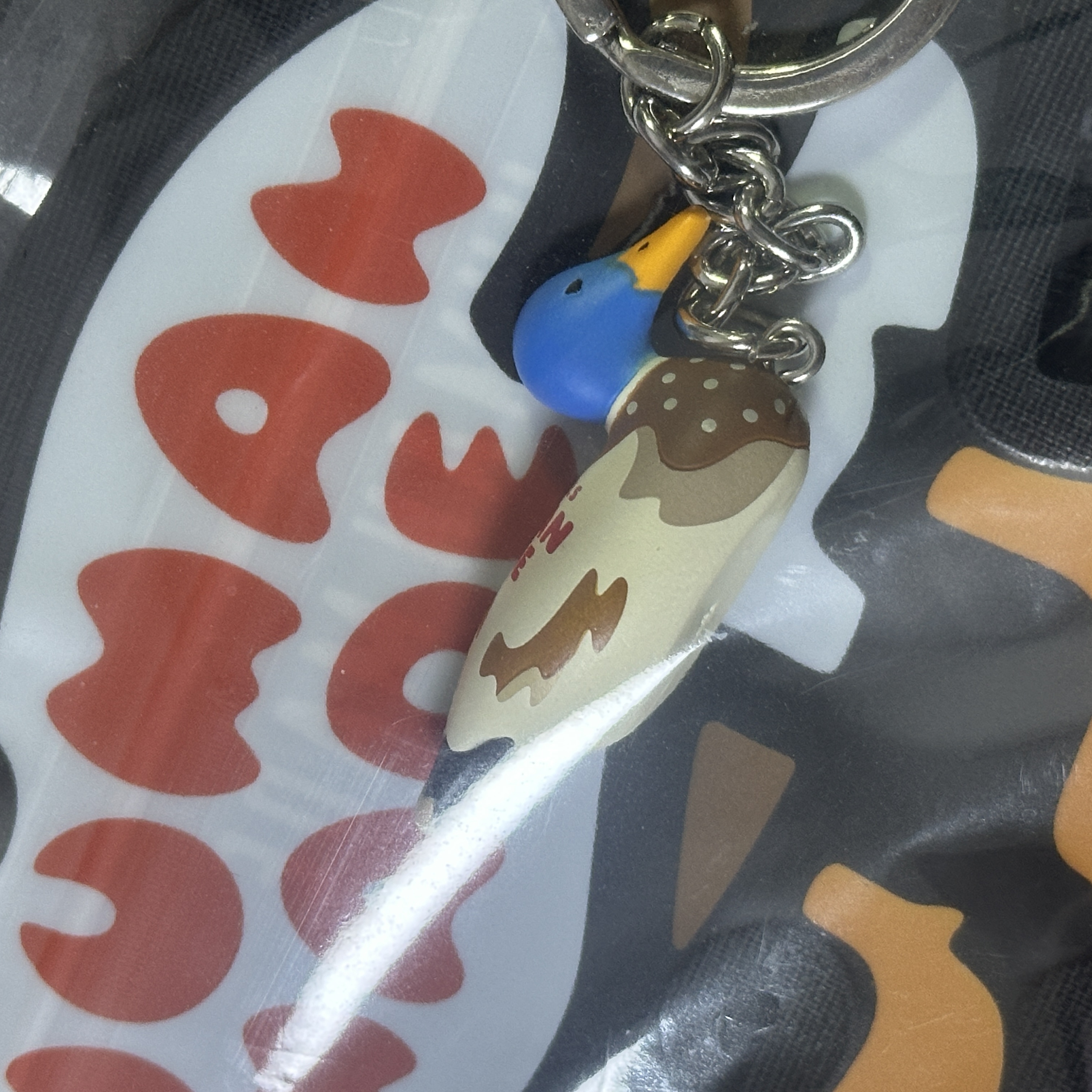 Human Made Duck Keyring Blue 착용 스타일