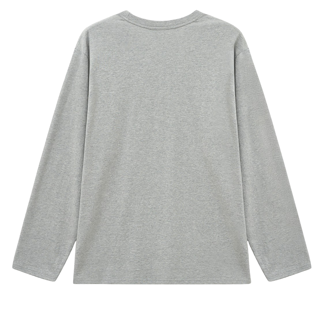 캑터스도넛마켓 레터링 롱슬리브 티셔츠 – 멜란지 그레이(Cactusdonutmarket Lettering Long Sleeve T-shirt - Melange gray) - 2