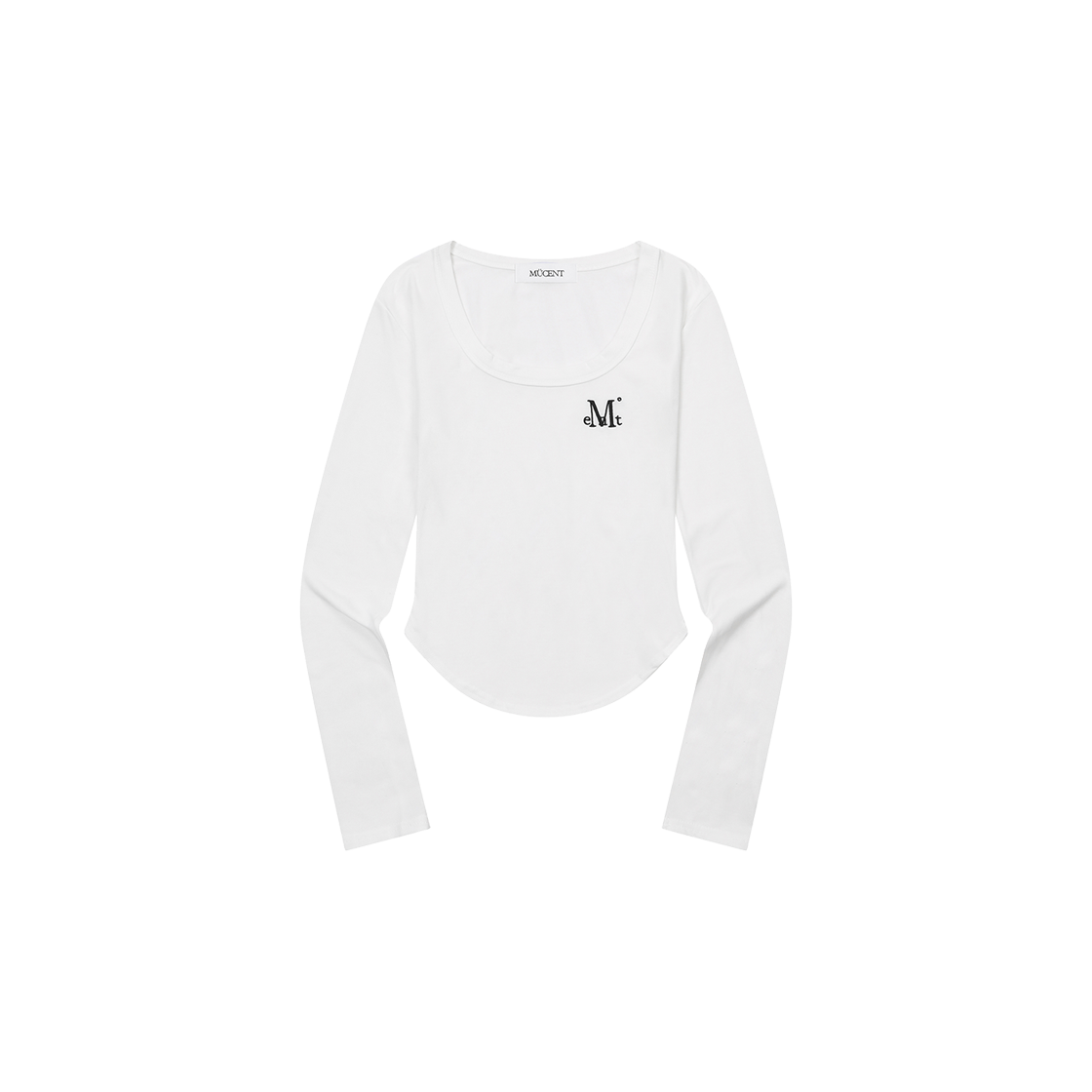 P0000BIE MUCENT Mariel Square Neck Crop T (6Color) Ivory