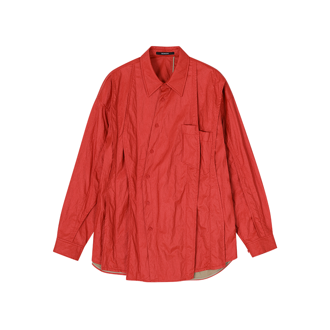 SI2SH715RD SONGZIO COLLECTION Polyptych Shirt Red