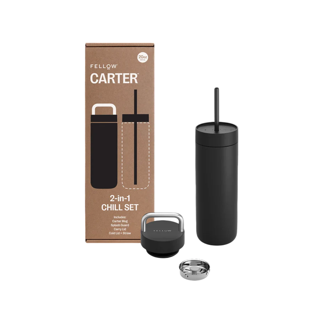 9810827010851 Fellow Carter 2-in-1 Chill Set 20oz – Black