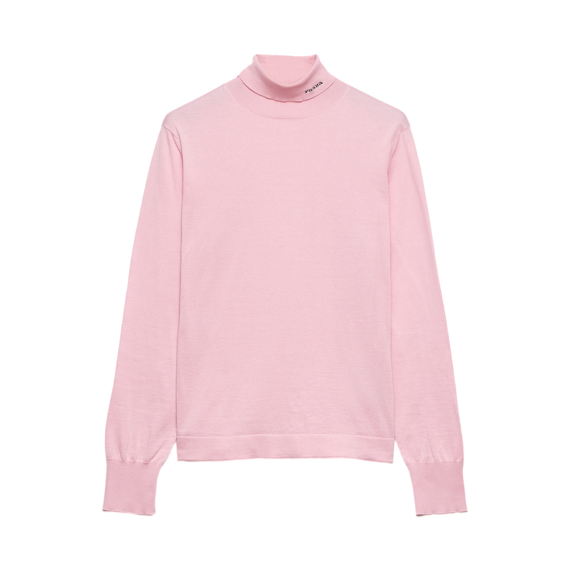 UMR675-1811-F0028 Prada Cotton Turtleneck Sweater Pink