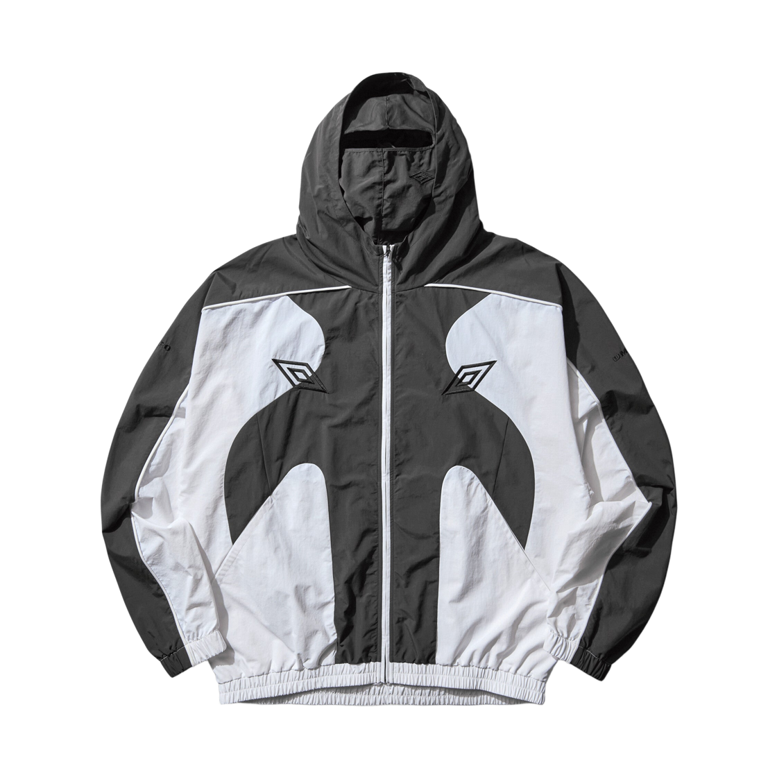 엄브로 x 슬램잼 마스크 트랙 자켓 화이트 다크 올리브(Umbro x Slam Jam Masked Track Jacket White Dark Olive)