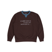 FABEUR Colorblock Sweatshirts Brown