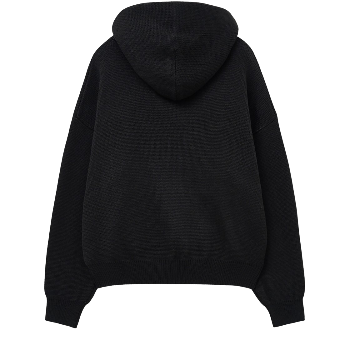 캑터스도넛마켓 스타 그래픽 니트 후디 – 블랙(Cactusdonutmarket Star Graphic Knit Hoodie - Black) - 2