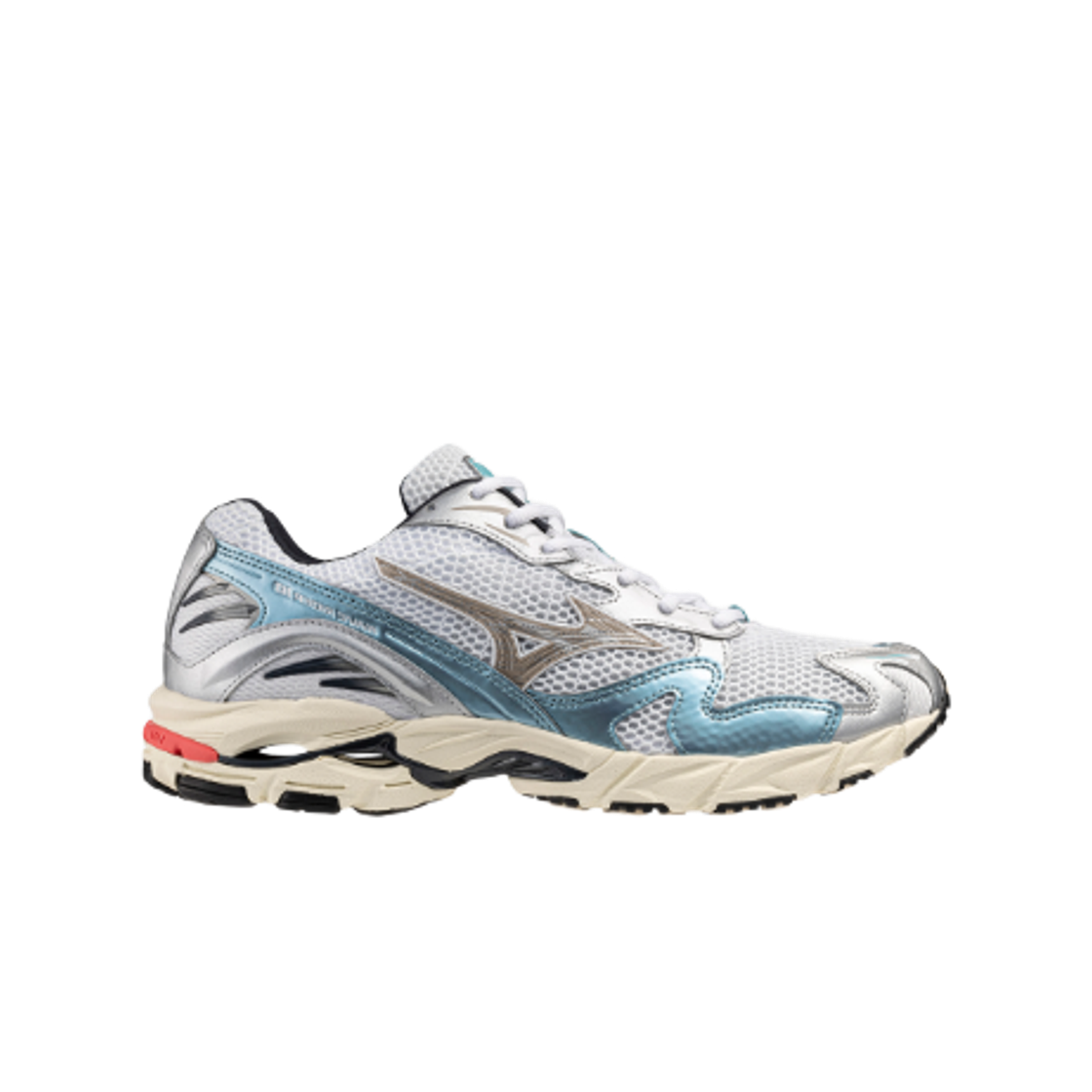 D1GA243115 Mizuno Wave Rider 10 White Vintage Khaki